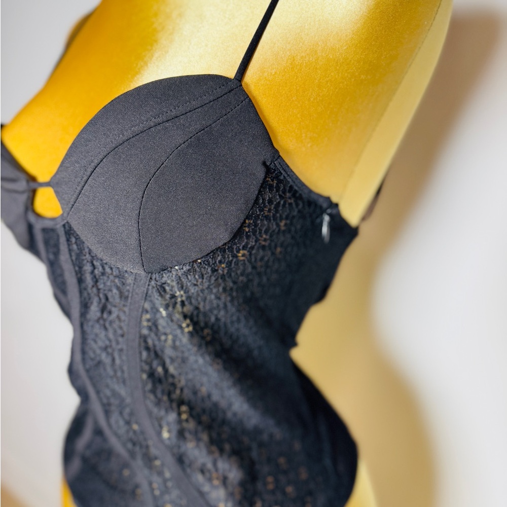Zara Black Lace Bodysuit - Picture 4 of 5